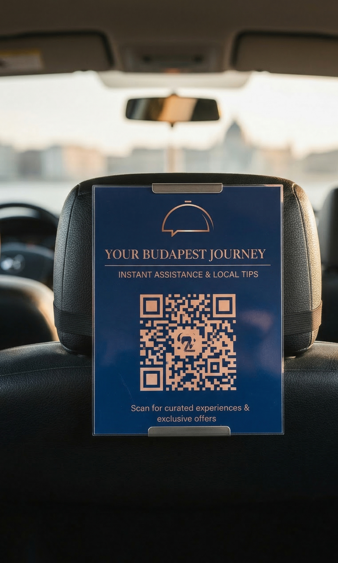 Taxi backseat